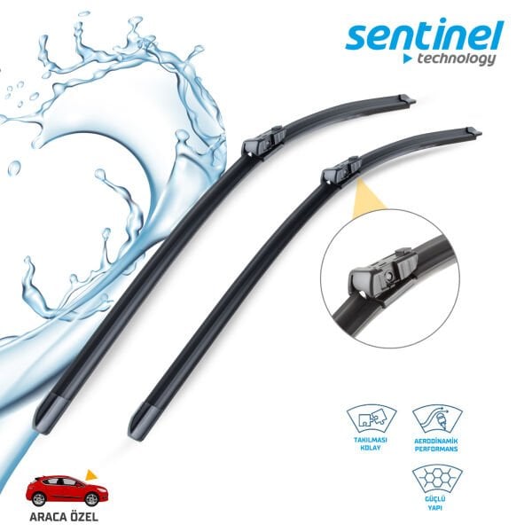 Süpürge Takım Ön BMW X5 2012→ 24''+20'' Araca Özel Silecek Süpürgesi