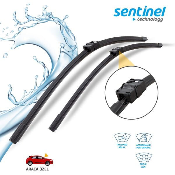 Süpürge Takım Ön BMW 3 Serisi E90–E92 2005–2013 24''+19'' Araca Özel Silecek Süpürgesi