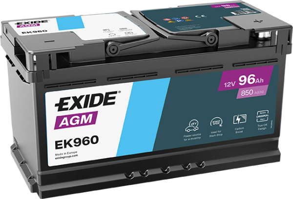 12V 96Ah AGM Akü – Start-Stop Uyumlu Üst Seviye Güç ve Dayanıklılık