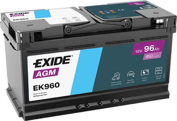 12V 96Ah AGM Akü – Start-Stop Uyumlu Üst Seviye Güç ve Dayanıklılık