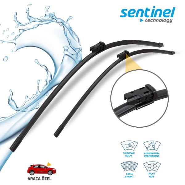 Süpürge Takım Ön VW Passat 2011–2014 Jetta 4 2012 Sonrası Golf 6 CC Octavia 3 Audi Q2 24''+19'' Araca Özel Silecek Süpürgesi