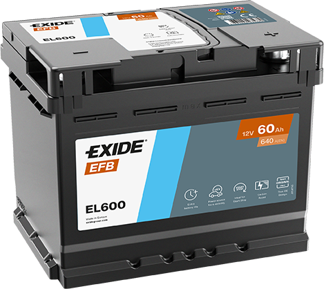 12V 60Ah EFB Akü – Start-Stop Uyumlu Güçlü ve Dayanıklı EFB Teknolojisi