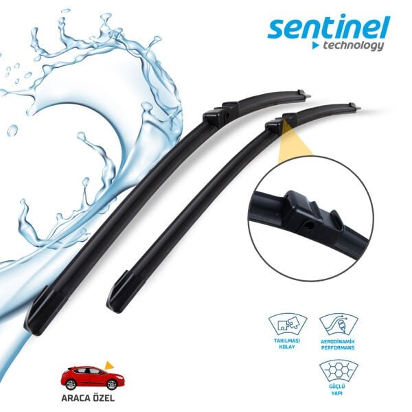 Süpürge Takım Ön VW Transporter T5 2003–2013 Multivan Caravelle 24''+24'' Araca Özel Silecek Süpürgesi