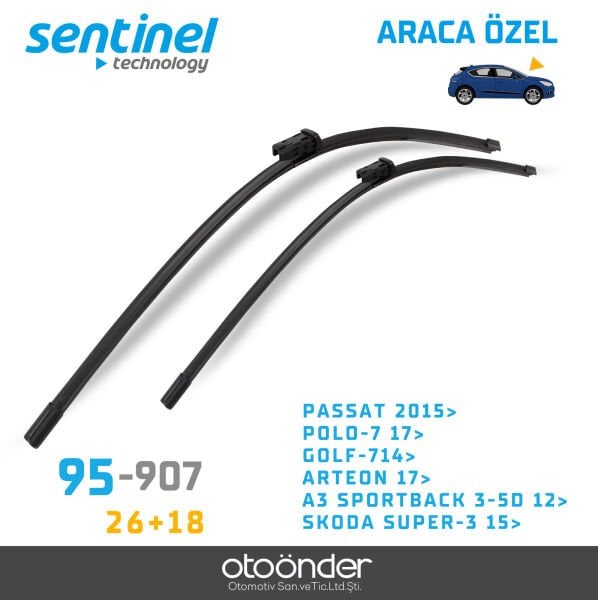 Süpürge Takım Ön VW Polo 7 Golf 7 Passat Arteon Cupra Formentor Audi A3 Sportback Skoda Superb 3 Seat Ateca Alfa Romeo Stelvio Araca Özel Silecek Süpürgesi