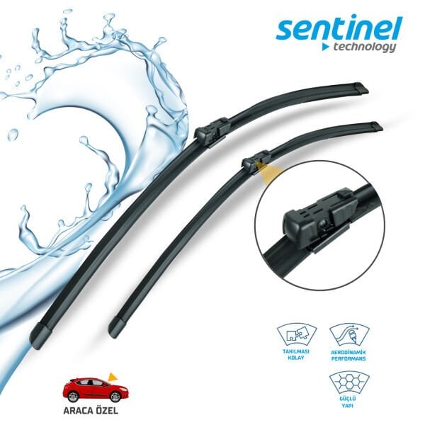 Süpürge Takım Ön Chery Omoda 5 26''+18'' Araca Özel Ön Cam Silecek Süpürgesi