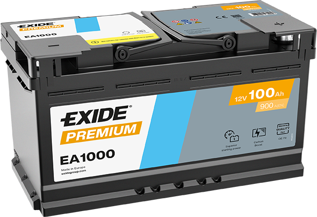 Exide Premium  12V 100Ah Akü – Maksimum Marş Gücü, Uzun Ömür ve Üst Seviye Premium Performans