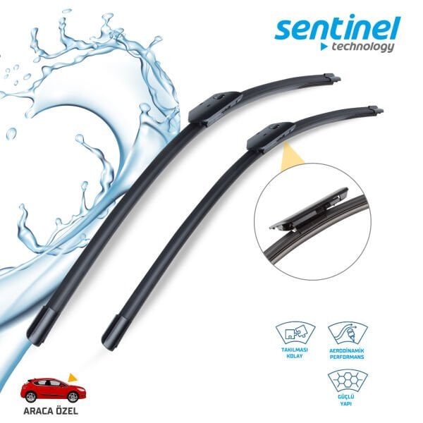 Süpürge Takım Ön Chery Tiggo 8 Pro 23''+18'' Araca Özel Ön Cam Silecek Süpürgesi