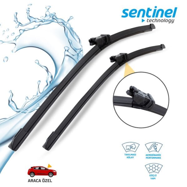 Süpürge Takım Ön Ducato Boxer Jumper 2006-> 26''+22'' Araca Özel Ön Cam Silecek Süpürgesi