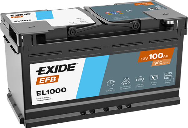 12 V 100 AH L5 EFB EL1000 EXİDE AKÜ