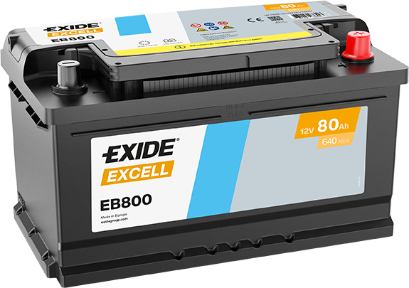 Excell 12V 80Ah Akü | Yüksek Marş Gücü & Uzun Ömür | Excell Premium Akü Teknolojisi