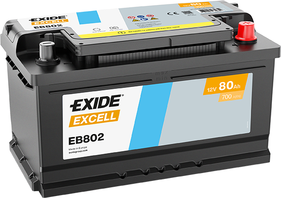 Excell 12V 80Ah Akü | Yüksek Marş Gücü & Güçlendirilmiş Performans | Excell Premium Seri