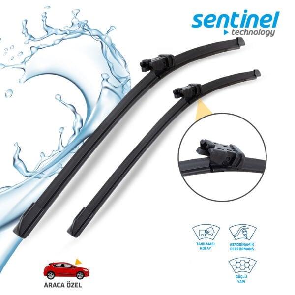 Süpürge Takım Ön Ford Tourneo – Transit Custom 2012-> 30''+28'' Araca Özel Ön Cam Silecek Süpürgesi