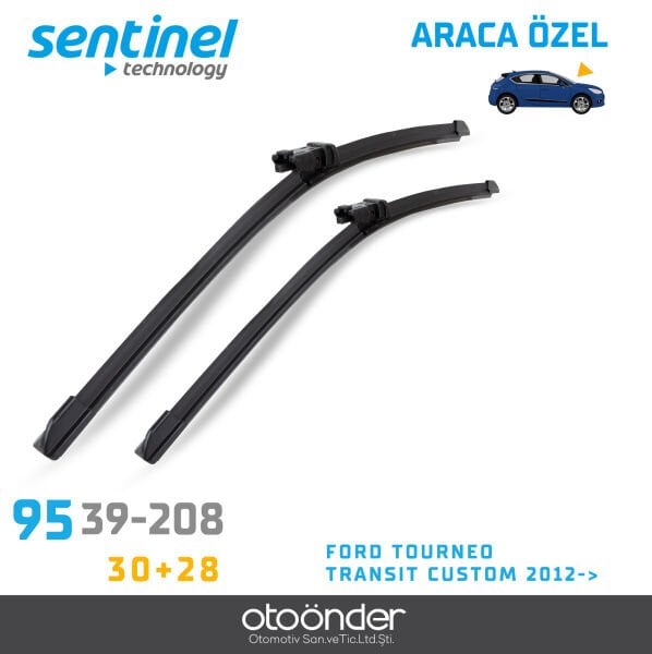 Süpürge Takım Ön Ford Tourneo – Transit Custom 2012-> 30''+28'' Araca Özel Ön Cam Silecek Süpürgesi