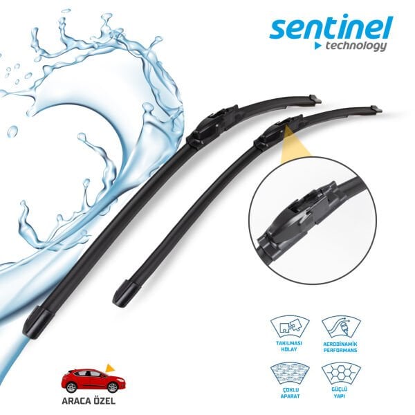 Süpürge Takım Ön Honda Civic 2006-2012 26''+23'' Araca Özel Ön Cam Silecek Süpürgesi