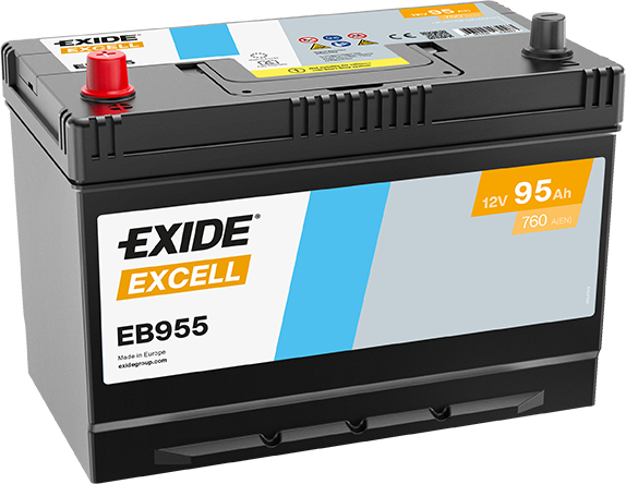 Excell 12V 95Ah Japon Tipi Akü | Üst Seviye Marş Gücü & Dayanıklı Tasarım | Excell Japan Series