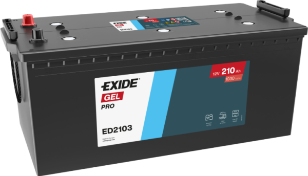 Exide Endurance+PRO GEL 12V 210Ah Akü | Gel Teknolojisi & Yüksek Döngü Dayanımı