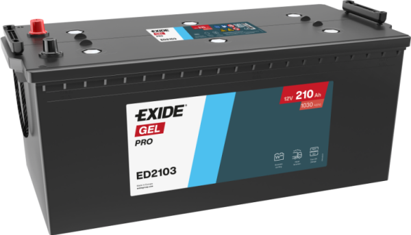 Exide Endurance+PRO GEL 12V 210Ah Akü | Gel Teknolojisi & Yüksek Döngü Dayanımı
