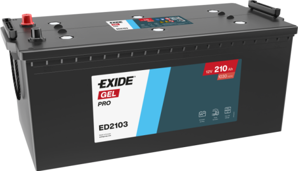Exide Endurance+PRO GEL 12V 210Ah Akü | Gel Teknolojisi & Yüksek Döngü Dayanımı