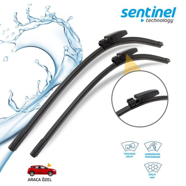 Süpürge Takım Ön Mercedes W203 – C-Class Coupe/SD – CLK (CL203, S203, A209, C209) – Audi A4 / A6 – Seat Exeo Araca Özel Ön Cam Silecek Süpürgesi