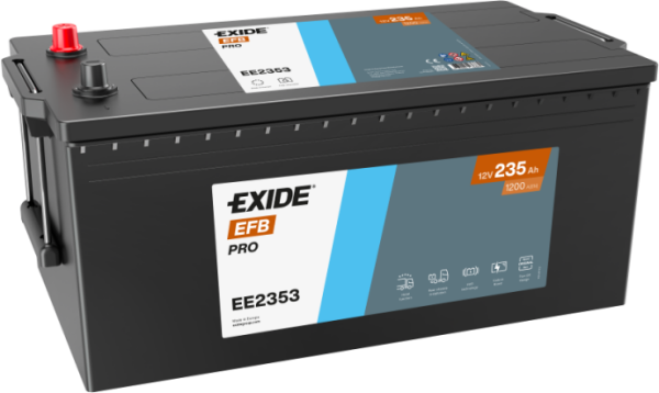 Exide EFB PRO / StrongPRO EFB+ 12V 235Ah Akü | Yüksek Kapasite & Güçlü Marş Gücü
