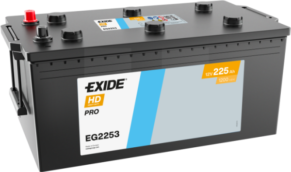 Exide HD PRO / Start PRO 12V 225Ah Akü | 1200A Soğuk Marş ve Ağır Ticari Kullanım