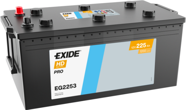 Exide HD PRO / Start PRO 12V 225Ah Akü | 1200A Soğuk Marş ve Ağır Ticari Kullanım