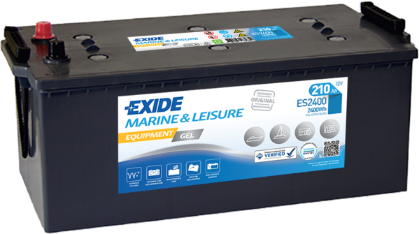 Exide 12V 210Ah GEL Marin / Ekipman Aküsü | Derin Deşarj & Dayanıklı Jel Teknolojisi
