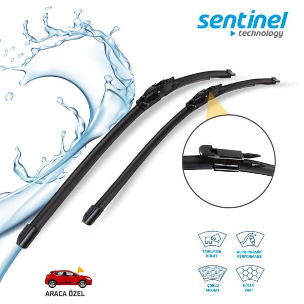 Süpürge Takım Ön Ford Fusion 2016-> – Escape 2012-> 28''+28'' Araca Özel Ön Cam Silecek Süpürgesi