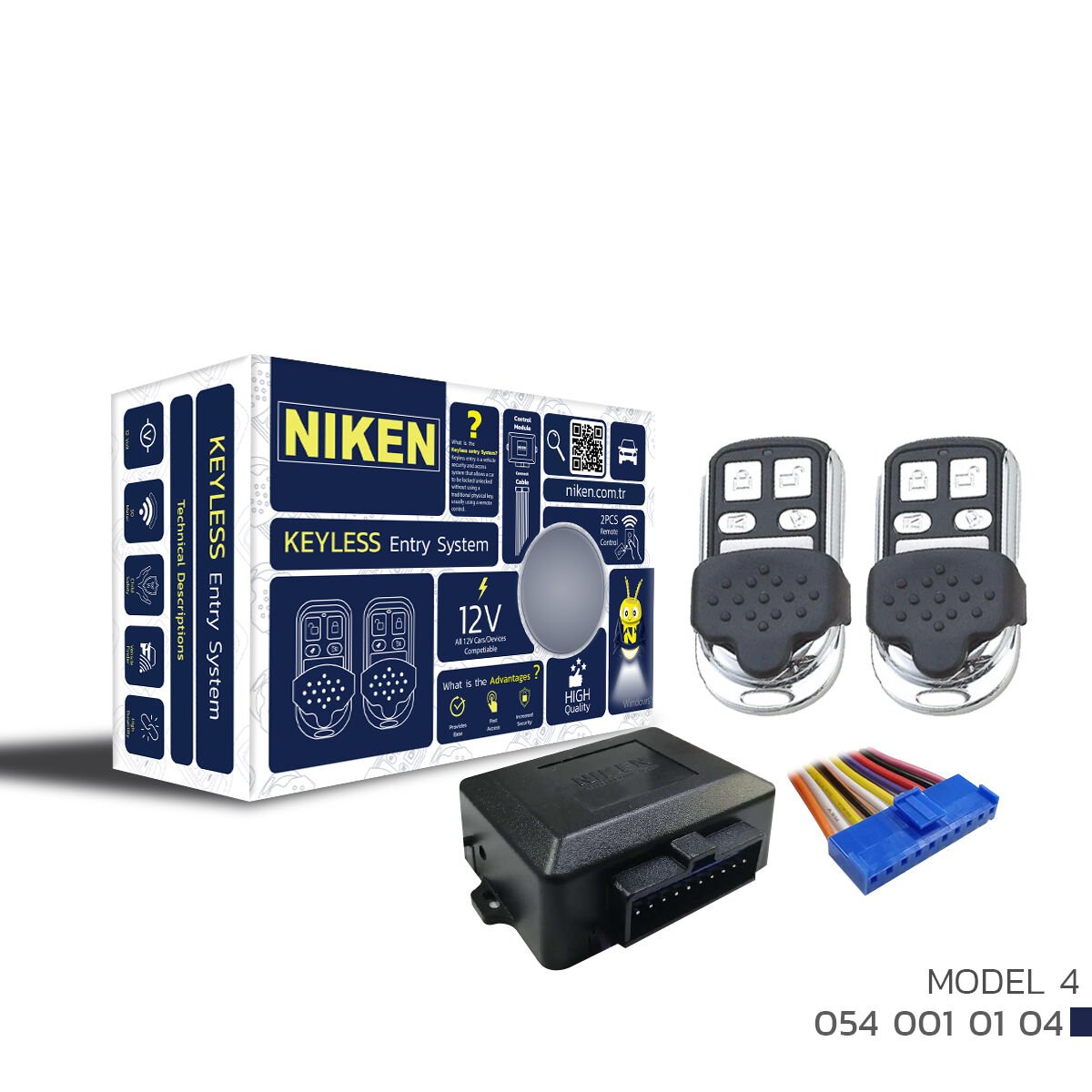 Kumandalı Açma Kapama Anahtarı – Model 4 | 12V–24V Çift Fonksiyonlu Uzaktan Kontrol Modülü