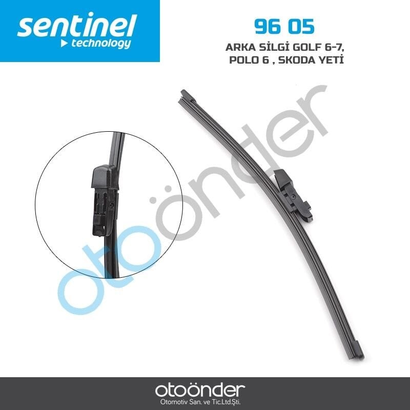 VW Golf 6–7, Polo 6, Skoda Yeti Uyumlu Arka Silecek Süpürgesi 280 mm