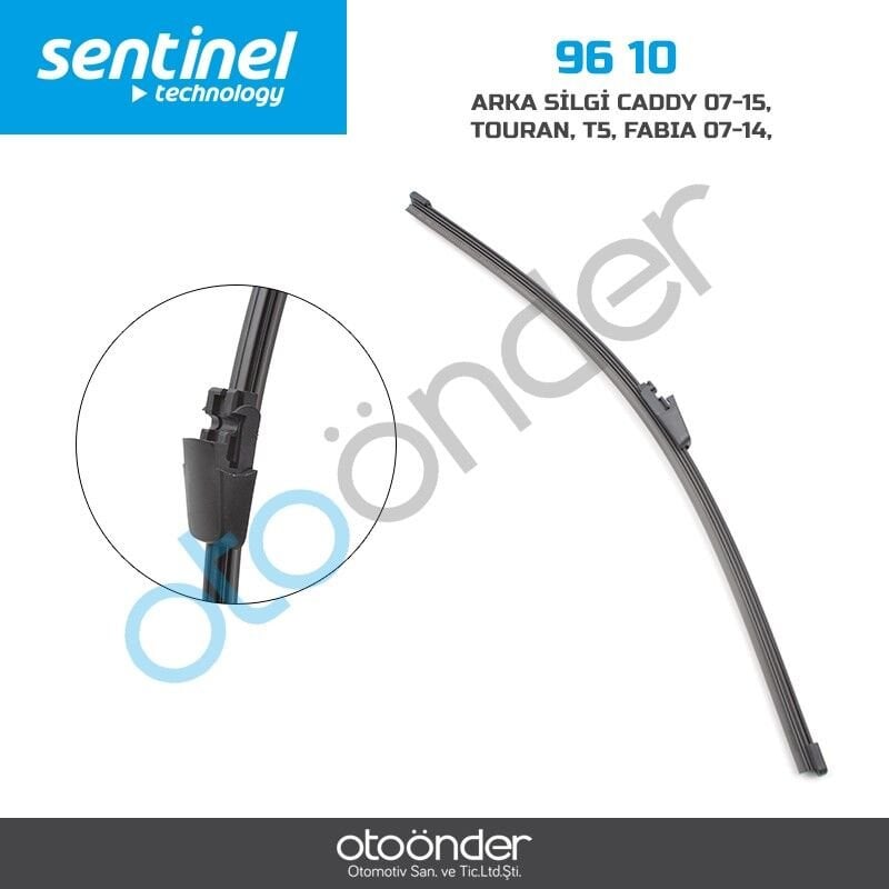 VW Caddy 2007-2015, Touran, Transporter T5, Skoda Fabia 2007-2014, Octavia 2004-2013 Uyumlu Arka Silecek Süpürgesi