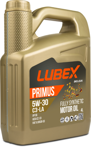 Lubex Primus C3-LA 5W-30 Motor Yağı | Tam Sentetik, Düşük SAPS, Dizel ve Benzinli Motorlar İçin C3 Performans