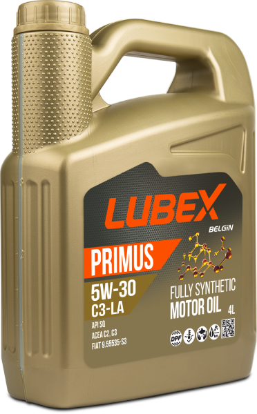 Lubex Primus C3-LA 5W-30 Motor Yağı | Tam Sentetik, Düşük SAPS, Dizel ve Benzinli Motorlar İçin C3 Performans