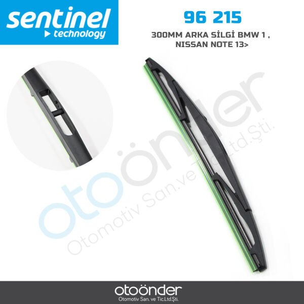 BMW 1 Serisi, Nissan Note 2013→ Uyumlu Arka Silecek Süpürgesi 300 mm