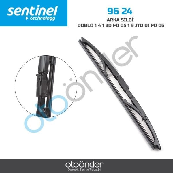 Fiat Doblo 1.4, 1.3 Multijet 2005→, 1.9 JTD 2001→, Multijet 2006→ Uyumlu Arka Silecek Süpürgesi