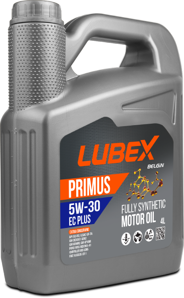 Lubex Primus EC Plus 5W-30 Motor Yağı | Tam Sentetik, Yüksek Yakıt Ekonomisi ve Motor Koruması