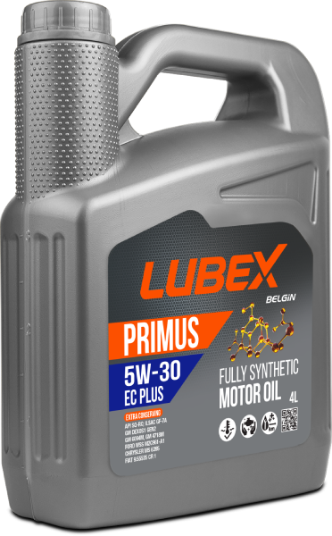 Lubex Primus EC Plus 5W-30 Motor Yağı | Tam Sentetik, Yüksek Yakıt Ekonomisi ve Motor Koruması