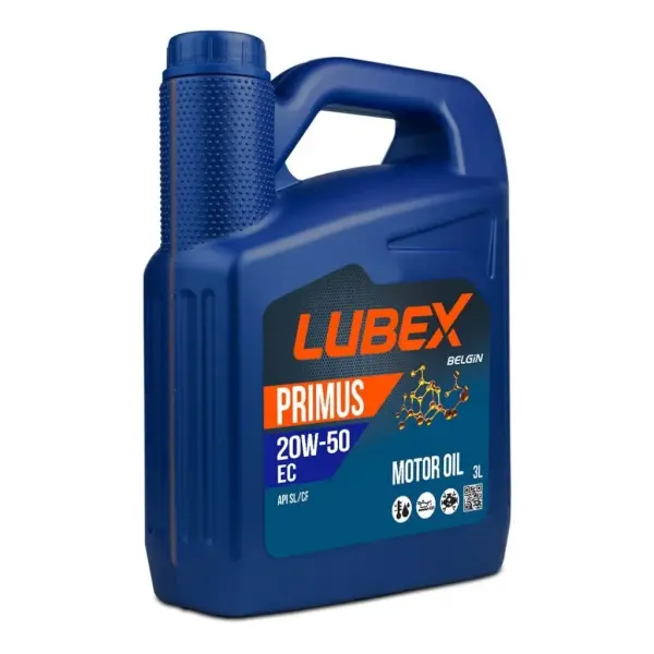 Lubex Primus EC 20W-50 Mineral Motor Yağı | Yüksek Kilometre ve Sıcak İklim İçin Güçlü Koruma
