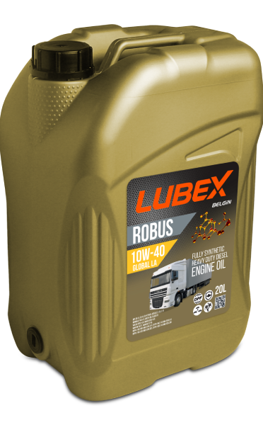 Lubex Robus Global LA 10W-40 Tam Sentetik Dizel Motor Yağı | Ağır Hizmet ve Uzun Drenaj Performansı