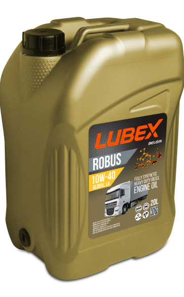 Lubex Robus Global LA 10W-40 Tam Sentetik Dizel Motor Yağı | Ağır Hizmet ve Uzun Drenaj Performansı