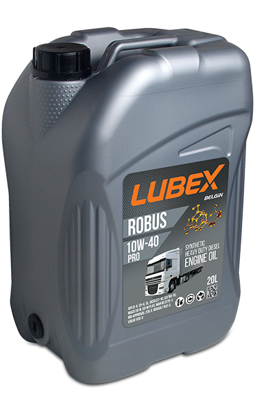 Lubex Robus Pro 10W-40 Tam Sentetik Dizel Motor Yağı | Ağır Hizmet Performansı ve Üstün Koruma
