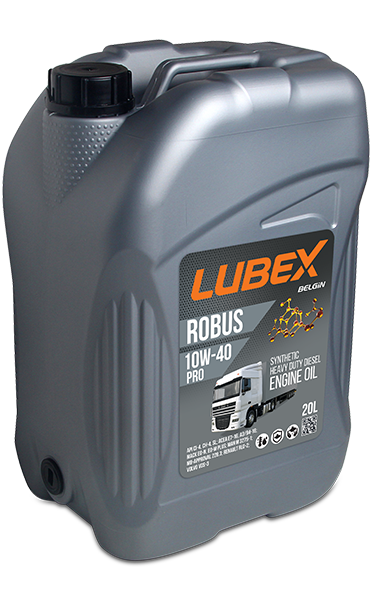Lubex Robus Pro 10W-40 Tam Sentetik Dizel Motor Yağı | Ağır Hizmet Performansı ve Üstün Koruma