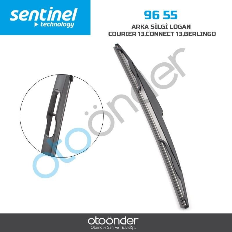 Renault Logan, Ford Courier 2013>, Ford Connect 2013>, Berlingo, Partner, Alfa Romeo Giulietta Uyumlu Arka Silecek Süpürgesi 350 mm