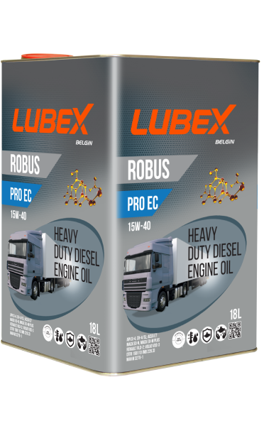 Lubex Robus Pro EC 15W-40 Mineral Dizel Motor Yağı | Ağır Hizmet Motorlar İçin Maksimum Koruma