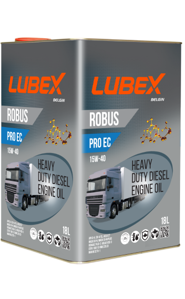 Lubex Robus Pro EC 15W-40 Mineral Dizel Motor Yağı | Ağır Hizmet Motorlar İçin Maksimum Koruma