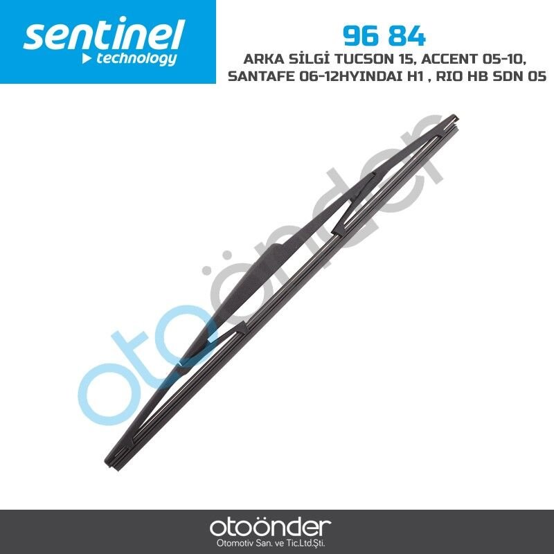 Hyundai Tucson 2015>, Accent 2005-2010, Santa Fe 2006-2012, H1, Kia Rio HB SDN 2005> Uyumlu Arka Silecek Süpürgesi 350 mm