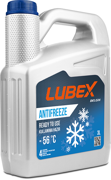 Lubex Antifreeze Ready To Use -56 Hazır Antifriz | Donmaya Karşı -56°C Koruma | Kullanıma Hazır Soğutma Sıvısı