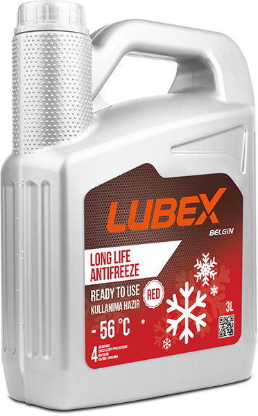 Lubex Long Life Antifreeze Ready To Use -56 | Uzun Ömürlü Hazır Antifriz | -56°C Donma Koruması