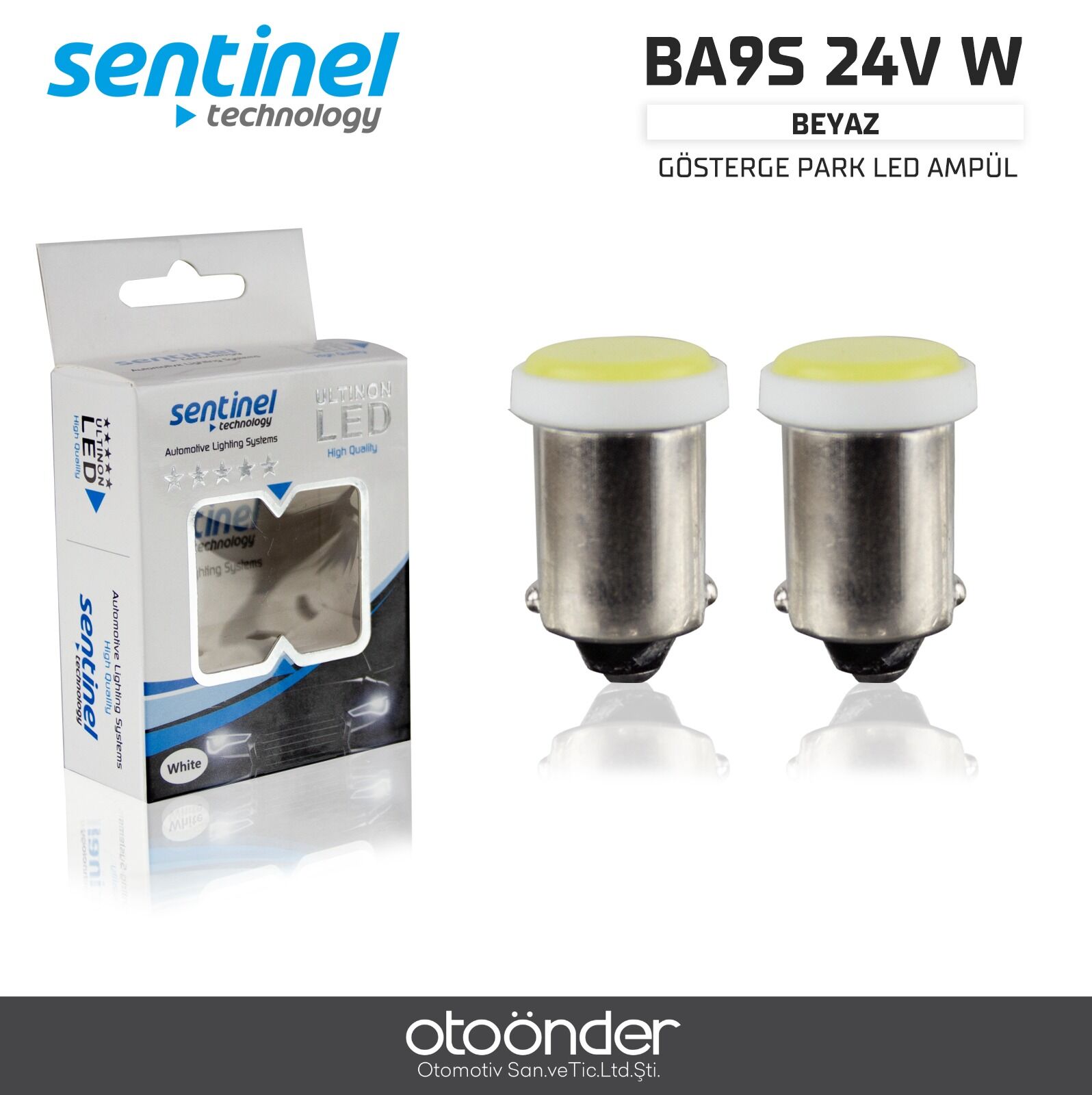 Gösterge Park Beyaz 24V LED Ampül – Canbus Uyumlu Yüksek Performans