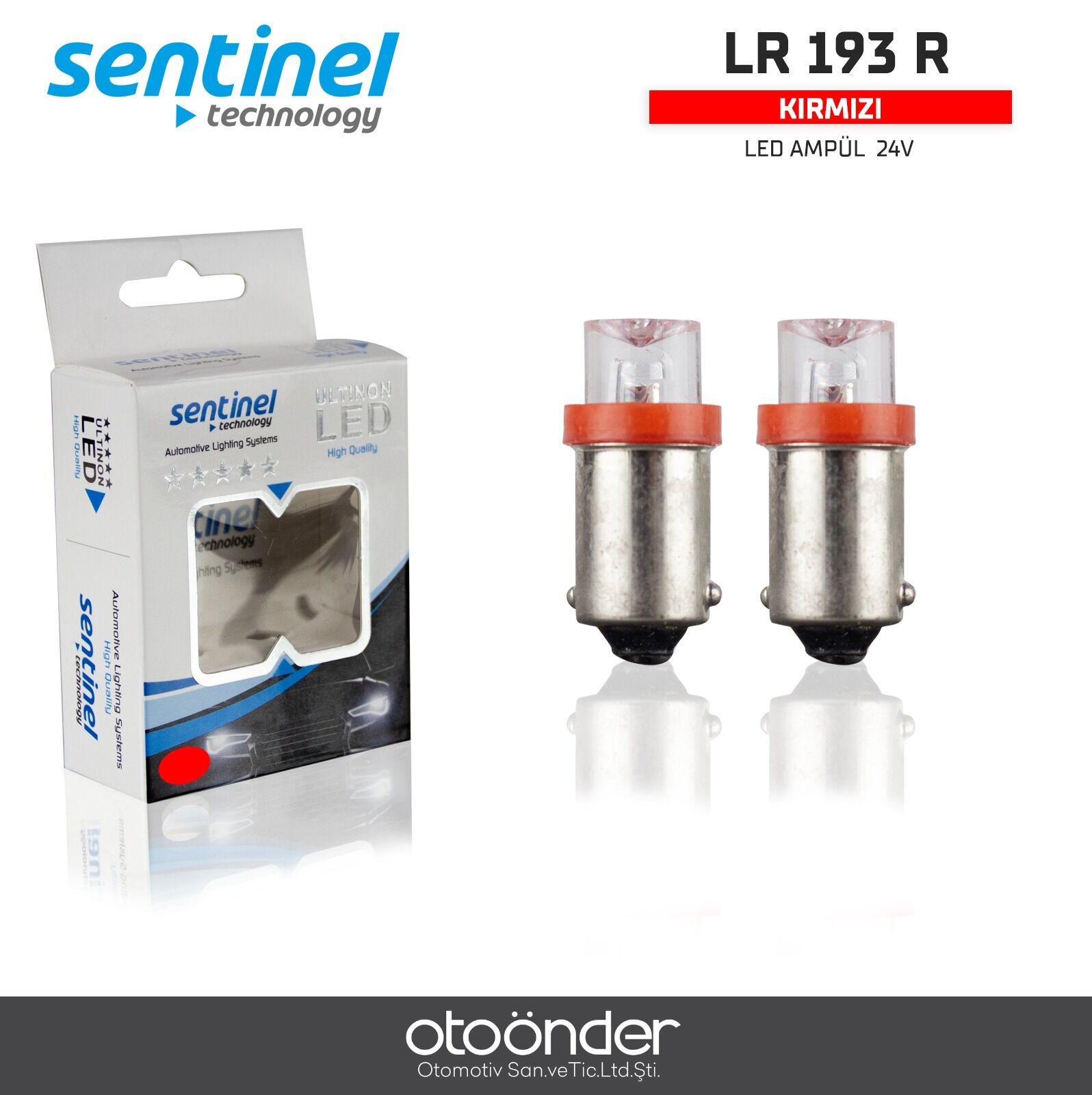 LED Ampül 53 Kırmızı 24V – Canbus Uyumlu Yüksek Performans